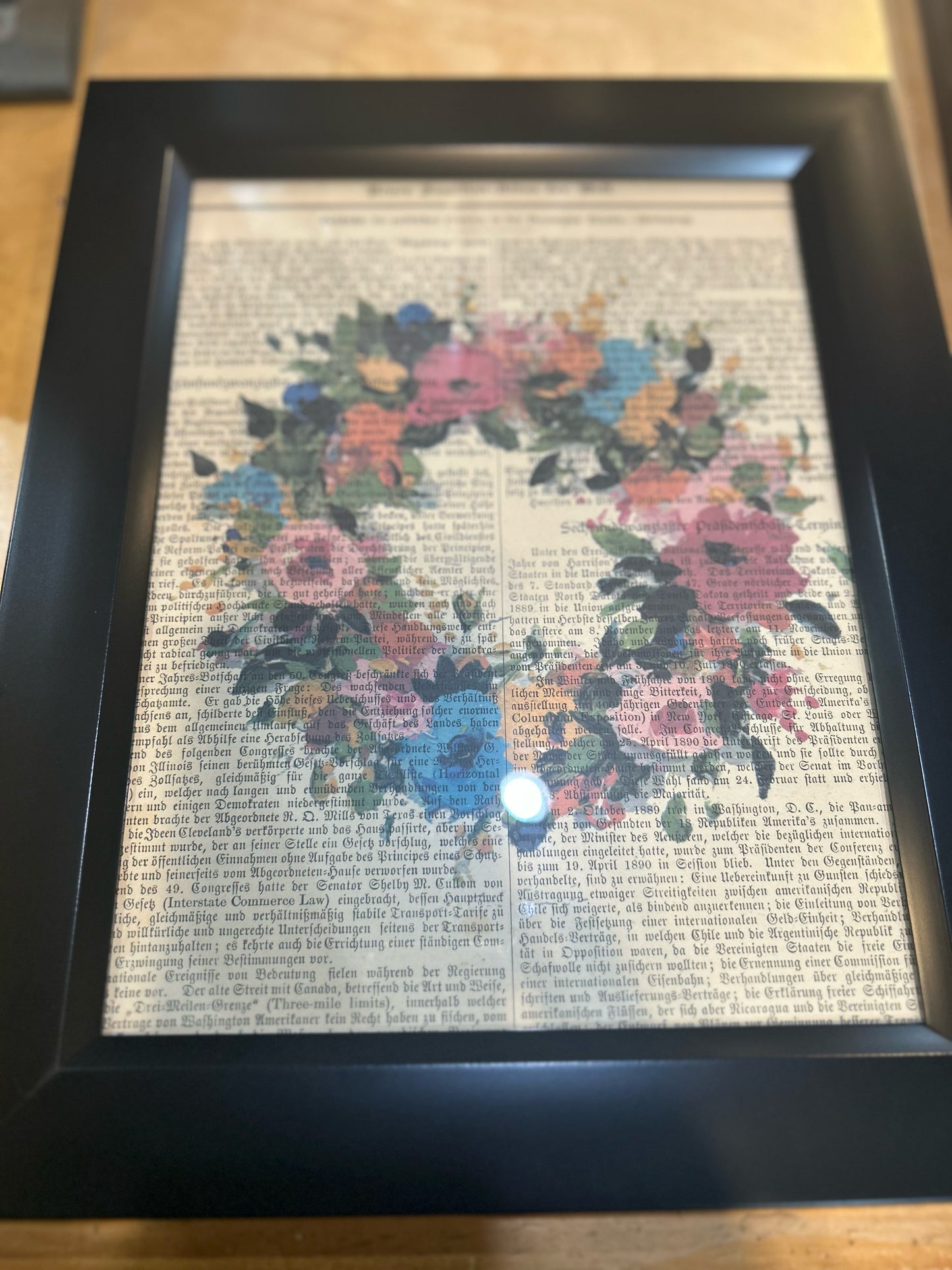 Floral Book Framed Art