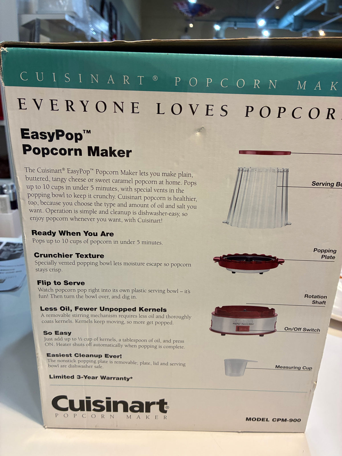Cuisinart EasyPop Popcorn Maker