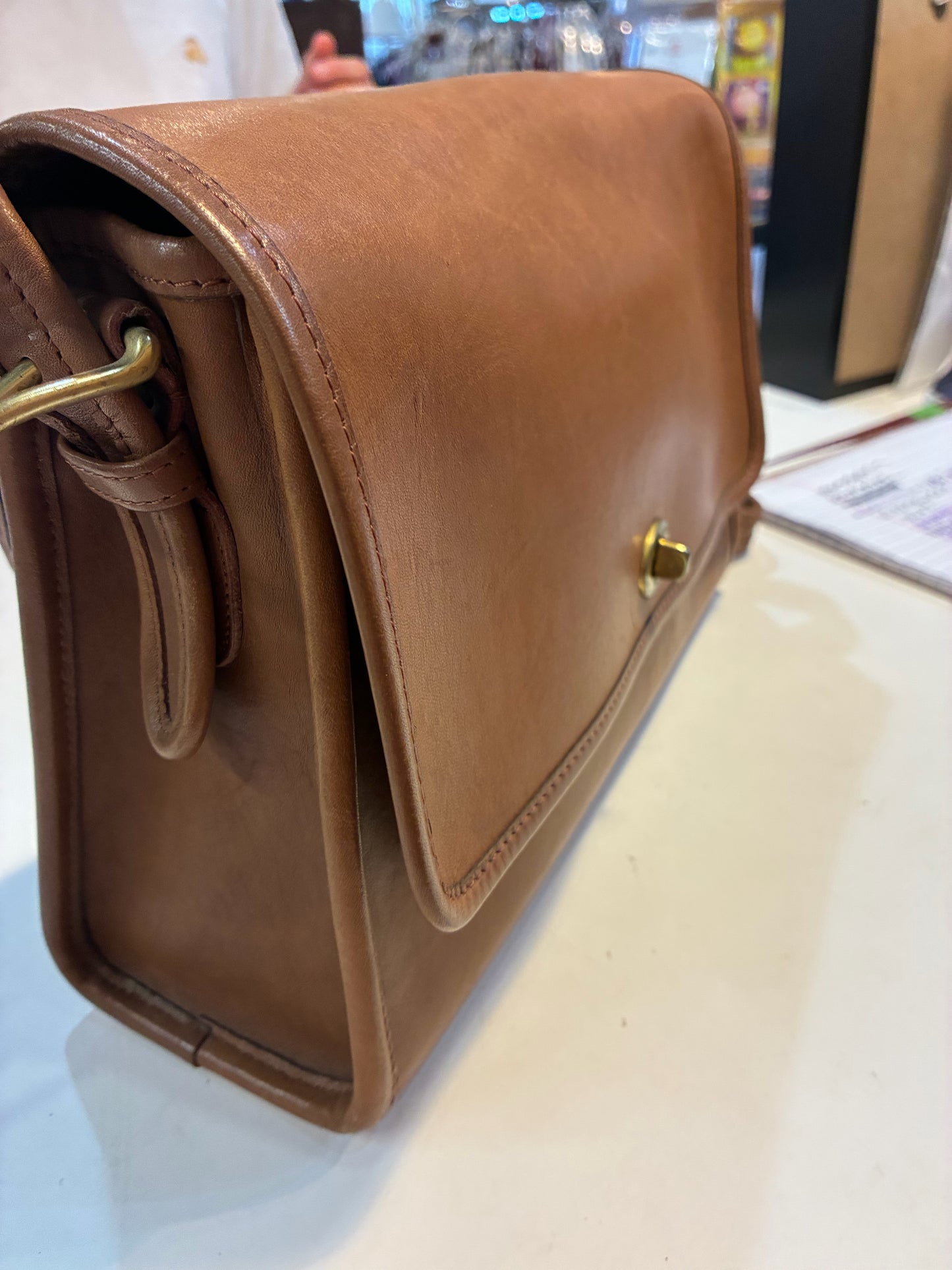 Vintage Coach Saddle Bag