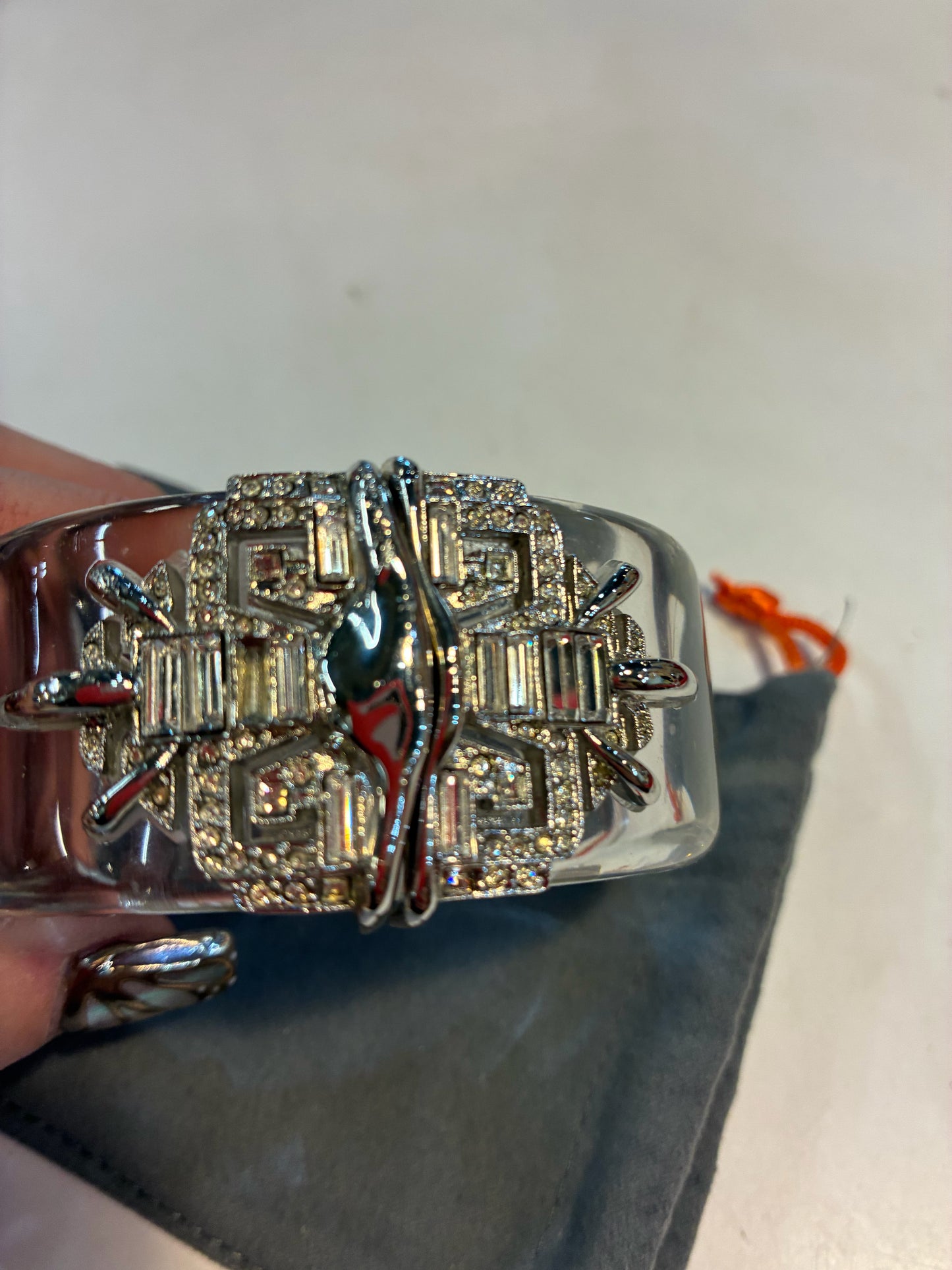 Alexis Bittar Lucite Art Deco Bracelet