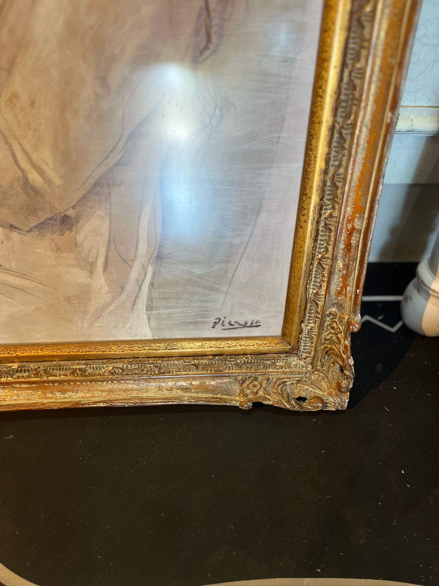 Framed Pablo Picasso Portrait of Sara Murphy Print