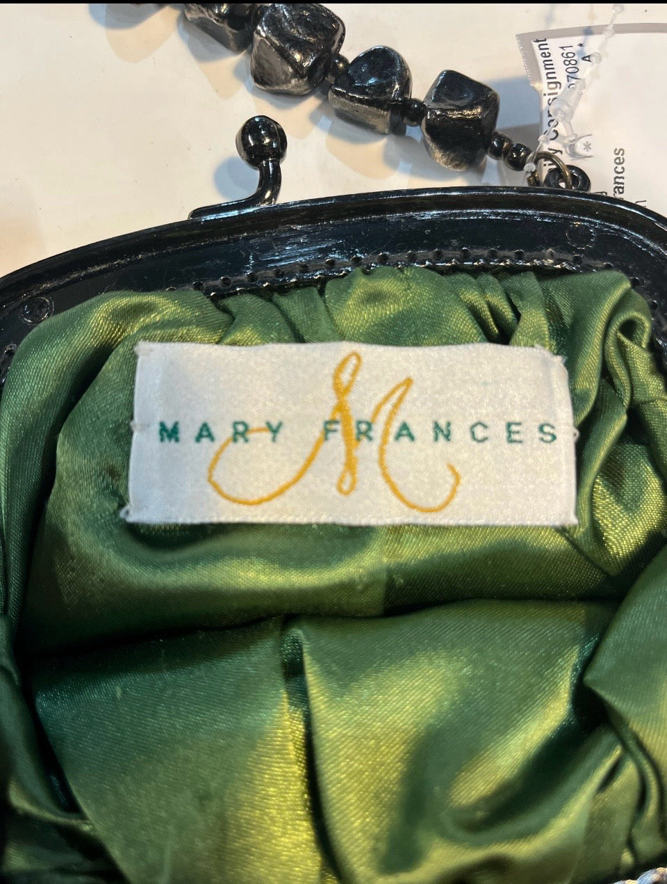 Mary Frances Satin and beaded bag