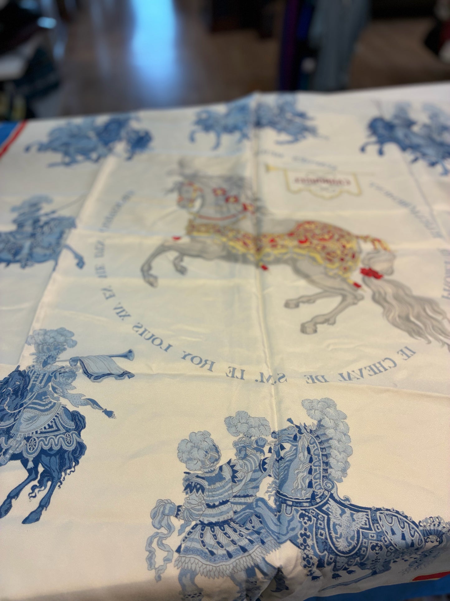 Authentic Hermes Silk Carrousel Scarf