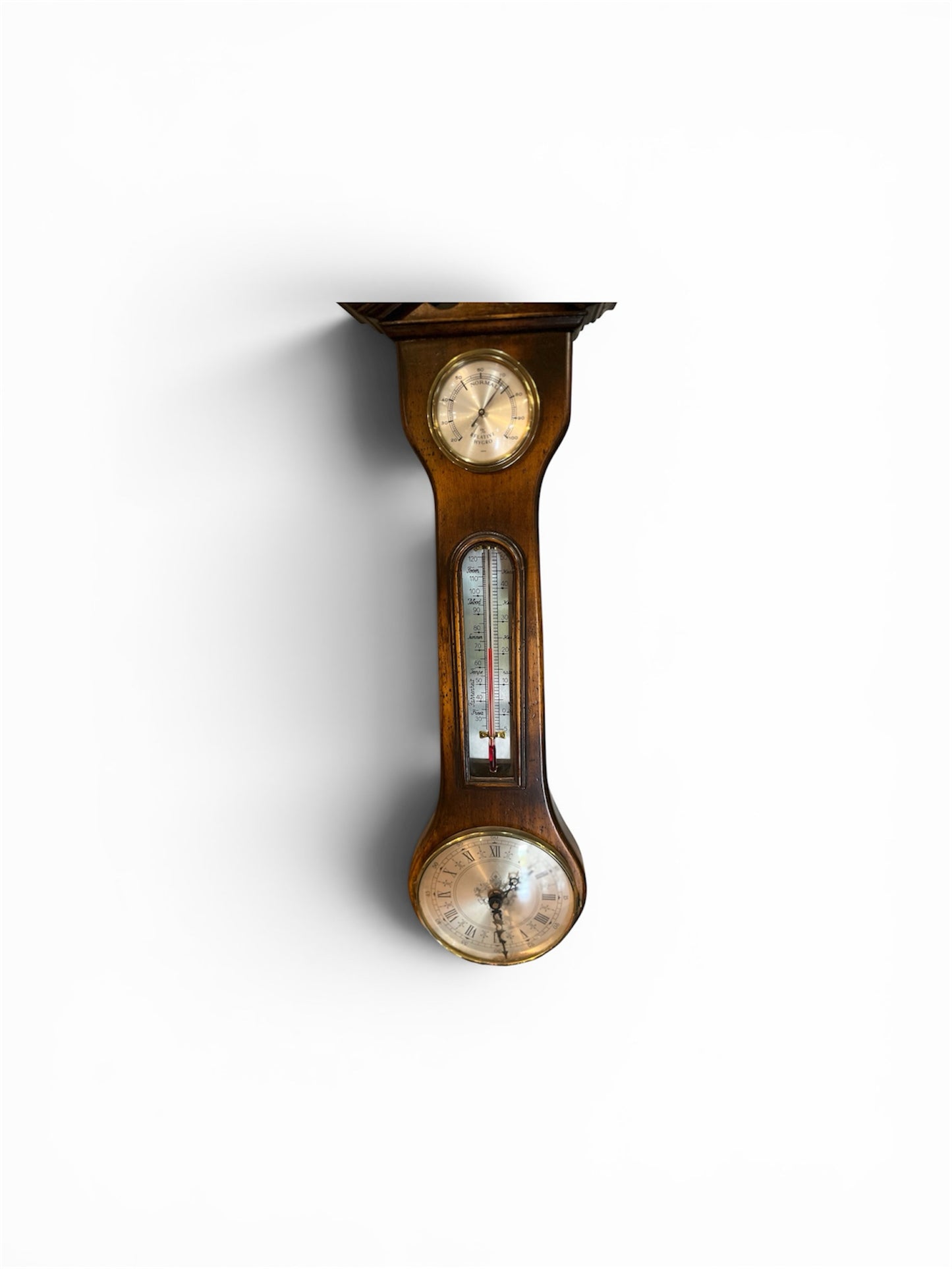 Vintage Banjo Weather Station Clock