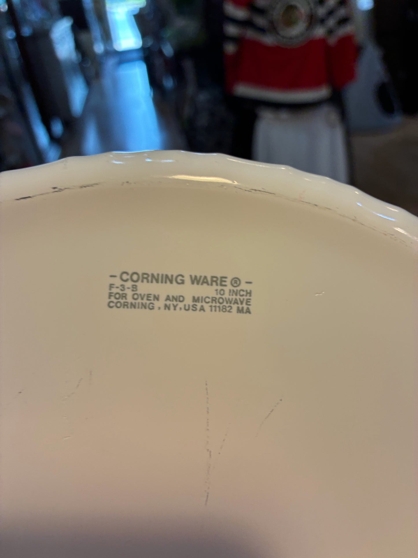 Corningware French White Quiche pan 10"