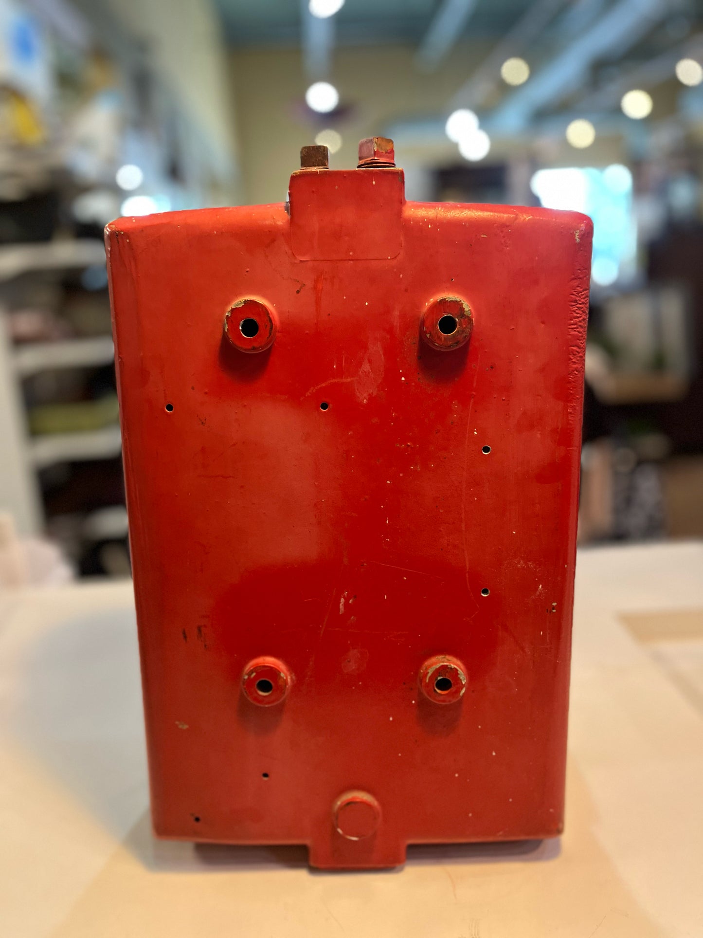 Antique Red Emergency Telephone Call Box