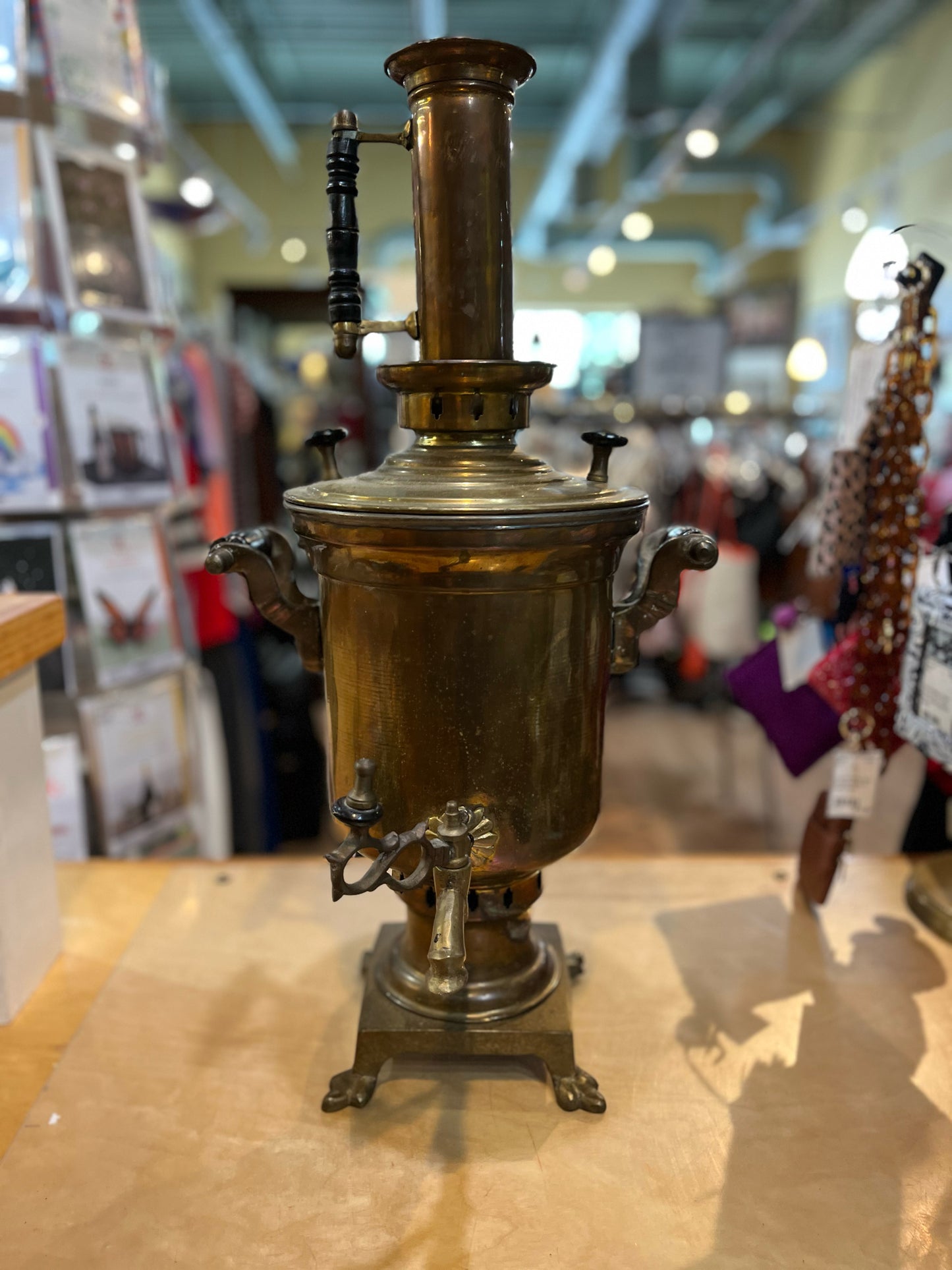 Vintage Russian Brass Samovar