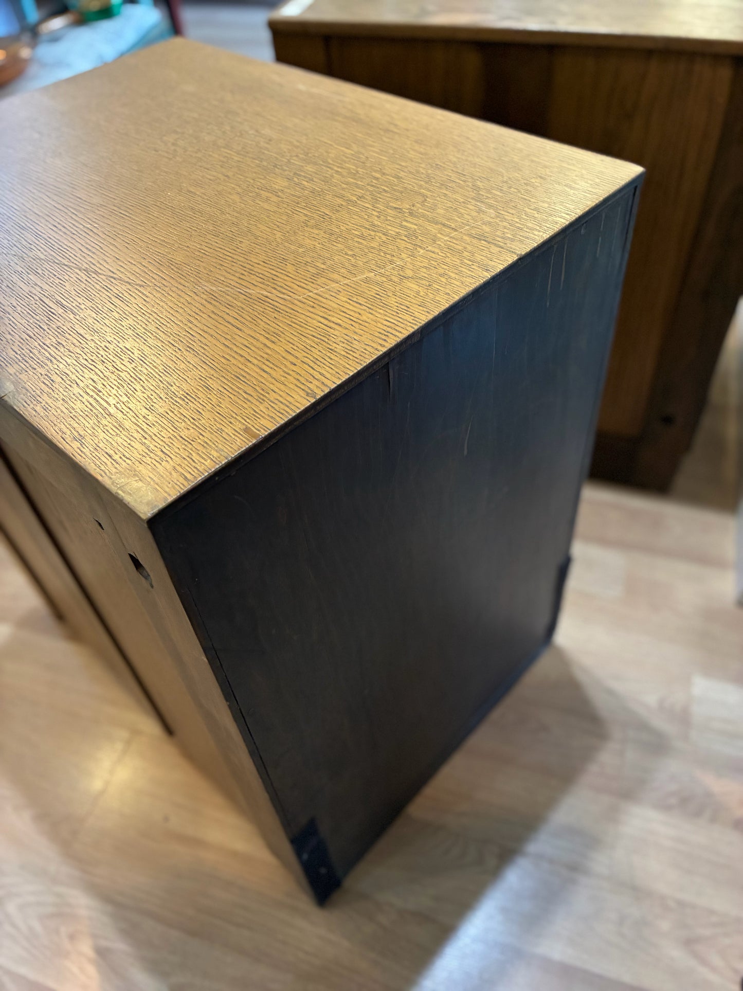 Stackable Brown File Cabinet