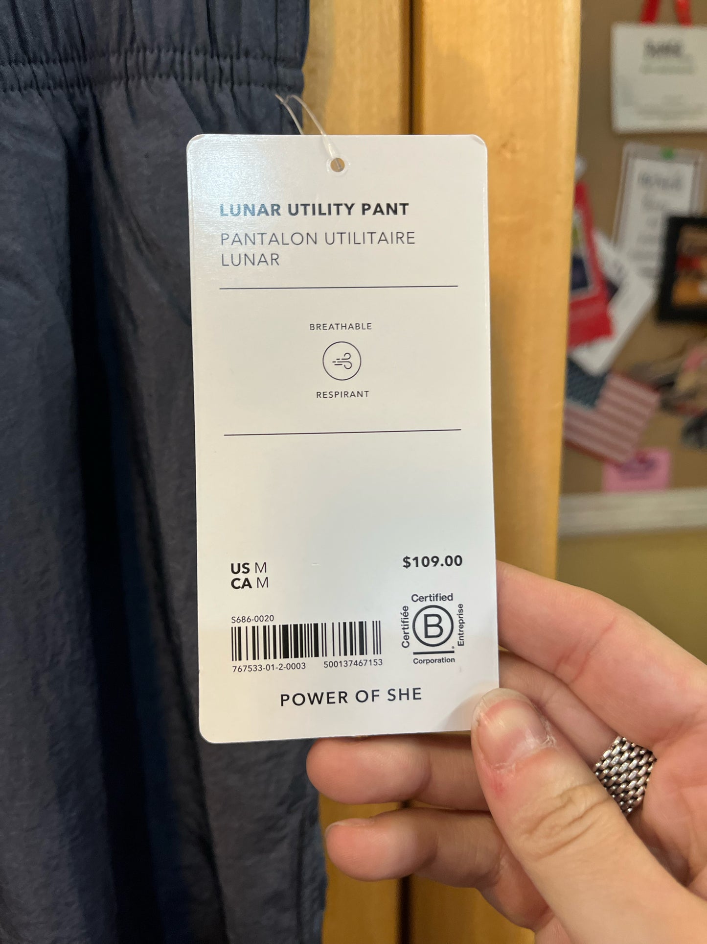 NWT Athleta Gray "Lunar Utility" Pants
