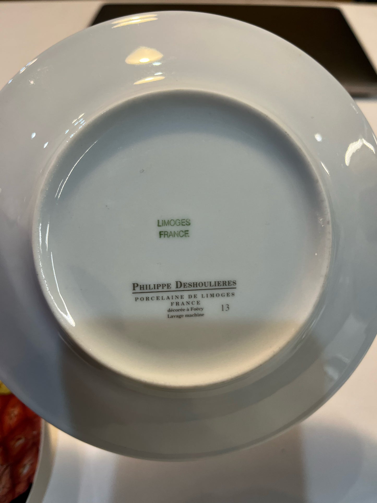 Set of 6 Tropical Fruit Limoges Plates