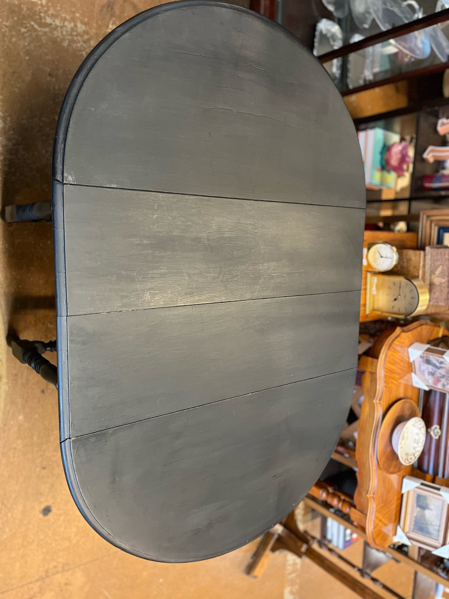 Drop-Leaf Oval Table