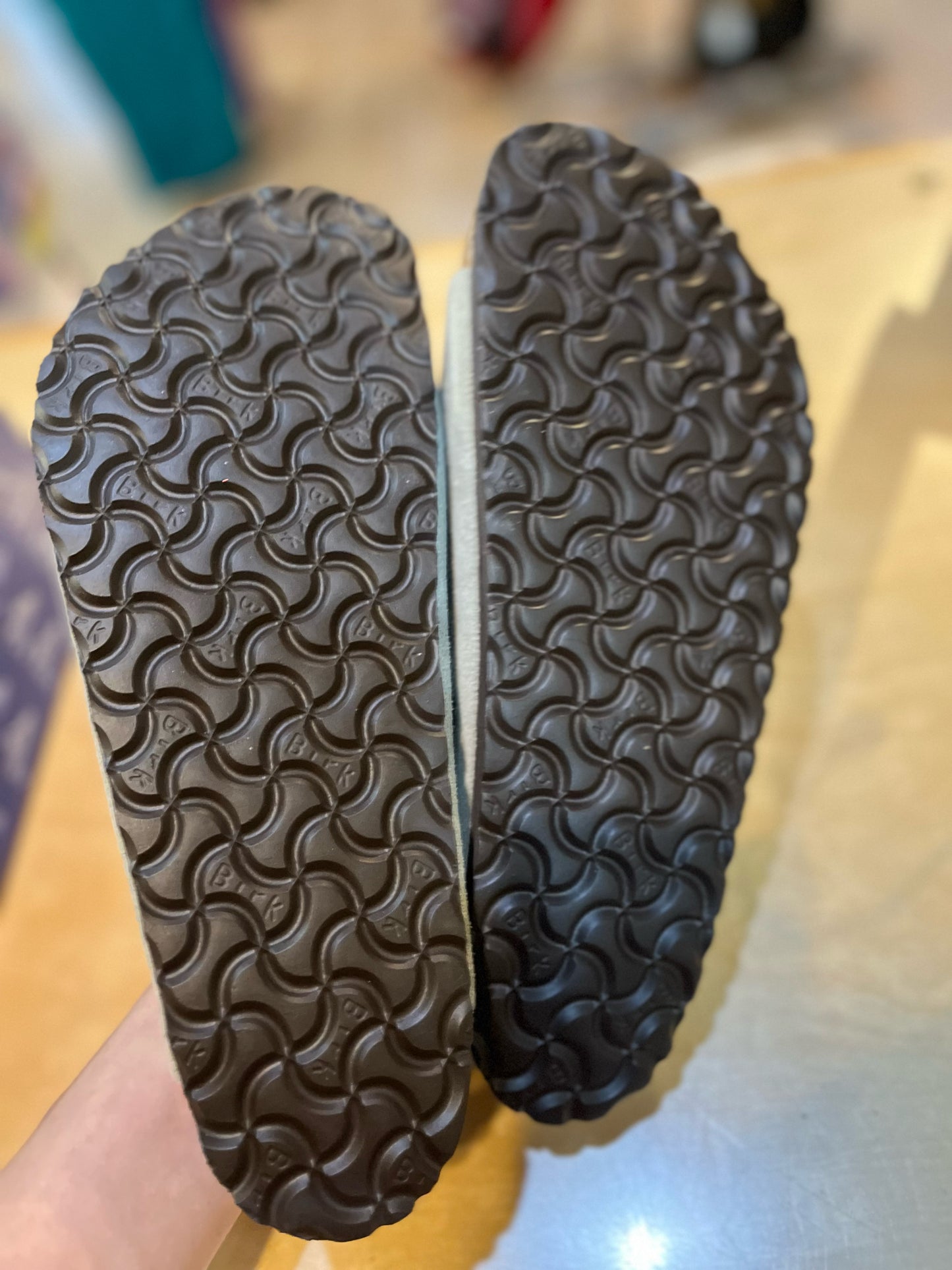 New Birkenstock Taupe "Arizona" Sandals