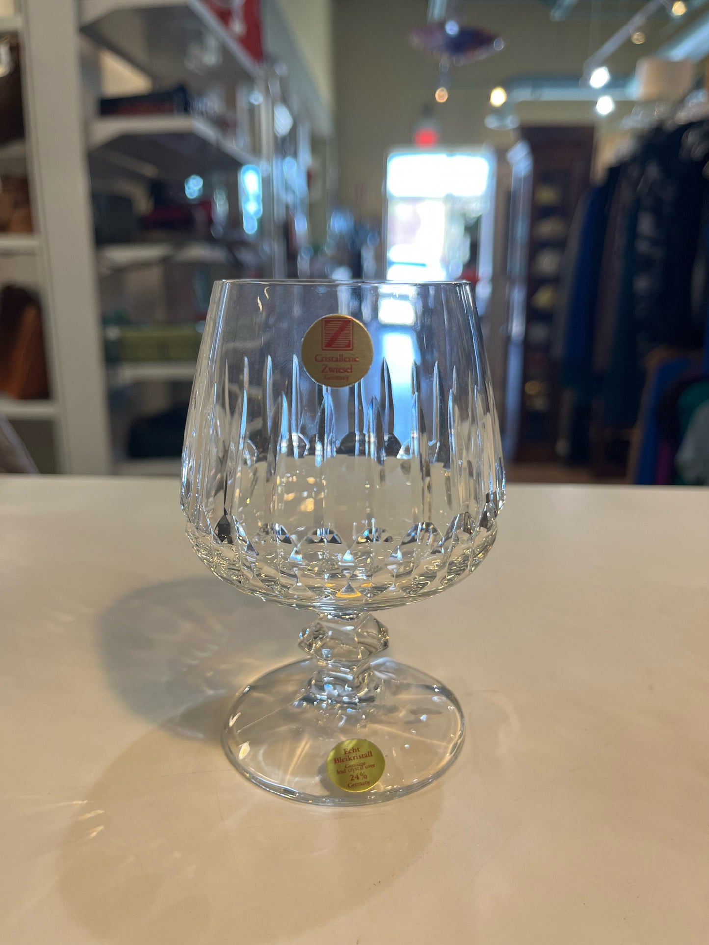 Cristallerie Zwiesesl Crystal Brandy Glasses