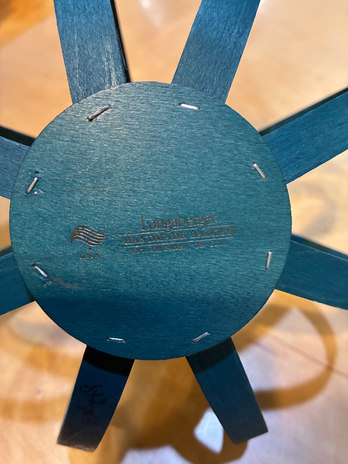 Longaberger Teal Pumpkin