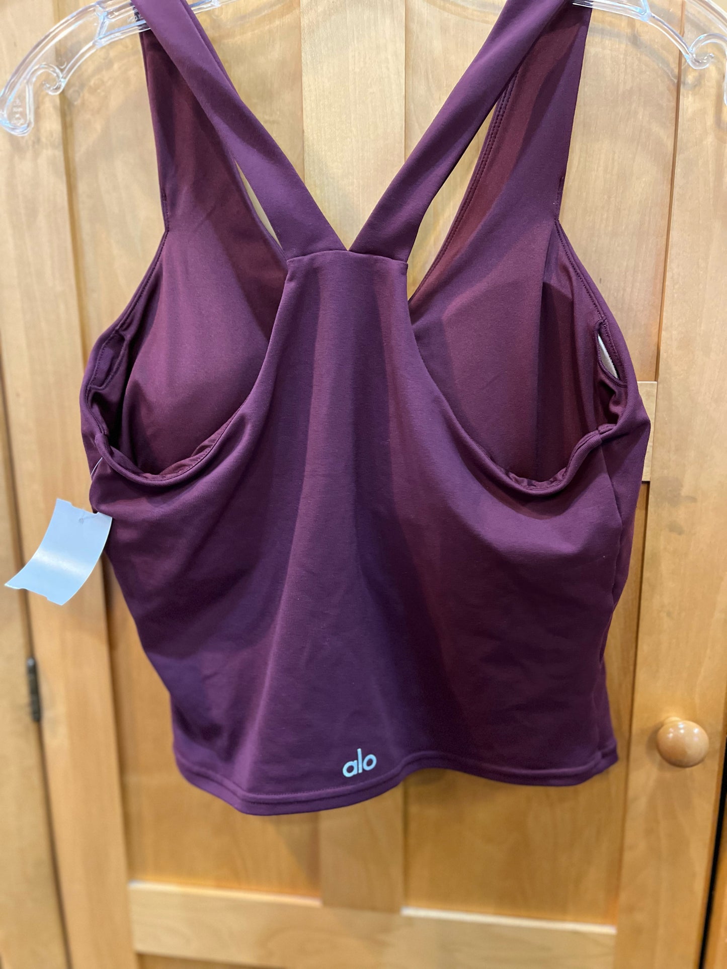 Alo Burgundy V-Neck Tank
