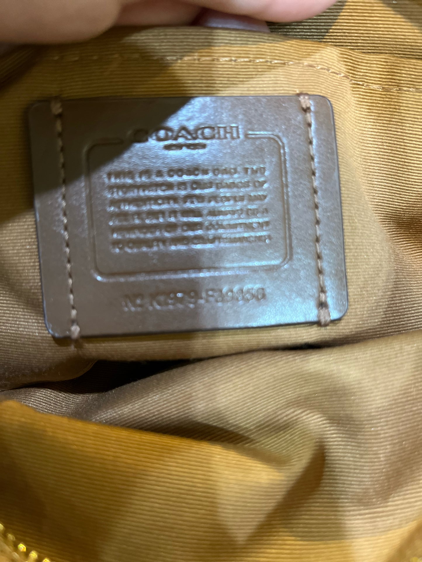 Coach Brown Leather Crossbody
