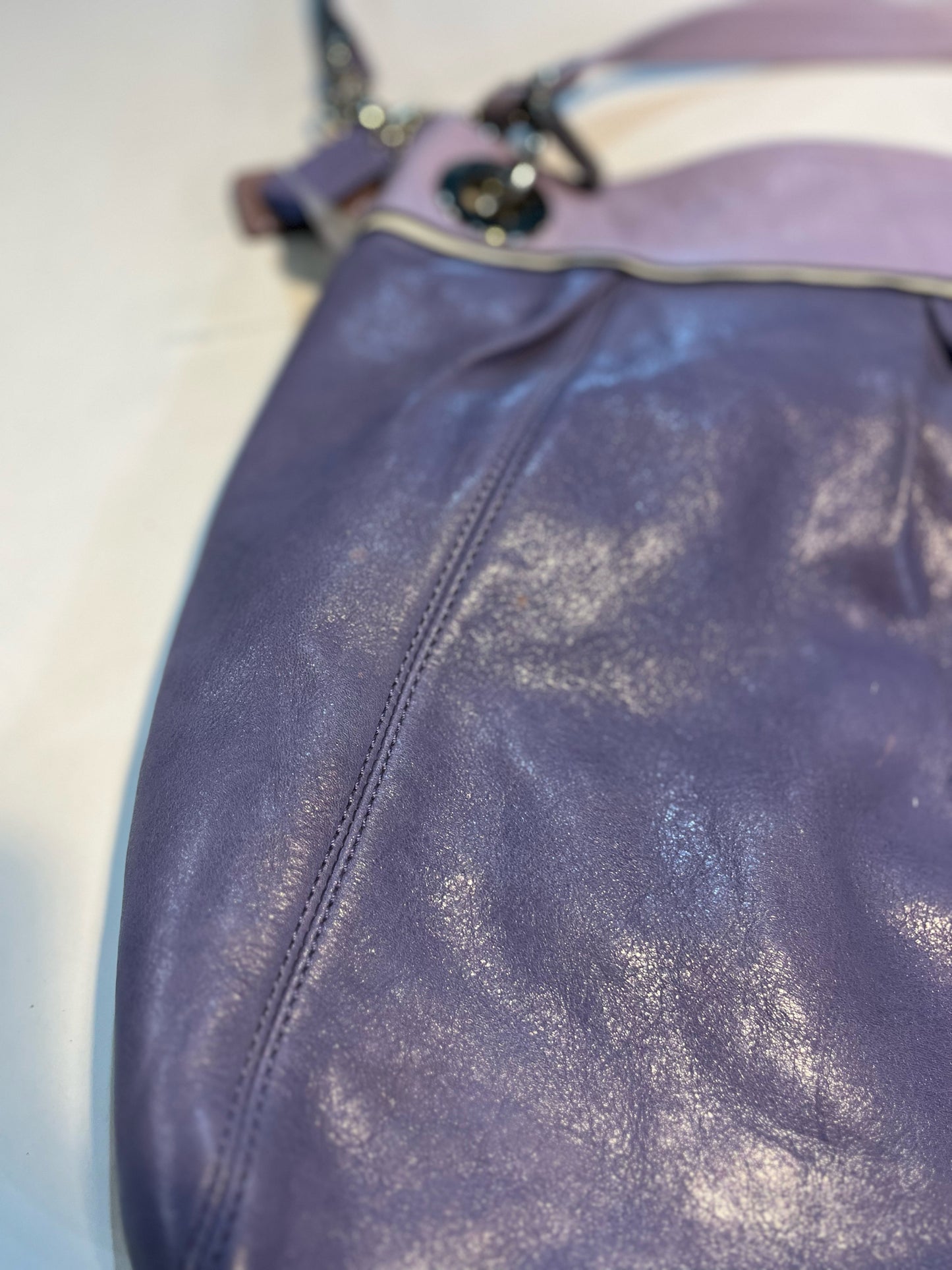 Coach Purple "Madison Spectator" Handbag