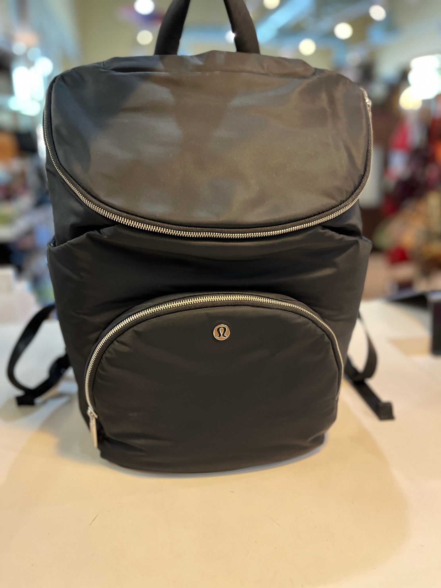 lululemon backpack cheap Athletica New Crew (Black): Clothing, Shoes & Jewelry Discreet Pocket On The Harness Holds Small Essentials And Features A Built Lululemon Black New Parent Backpack/Diaper