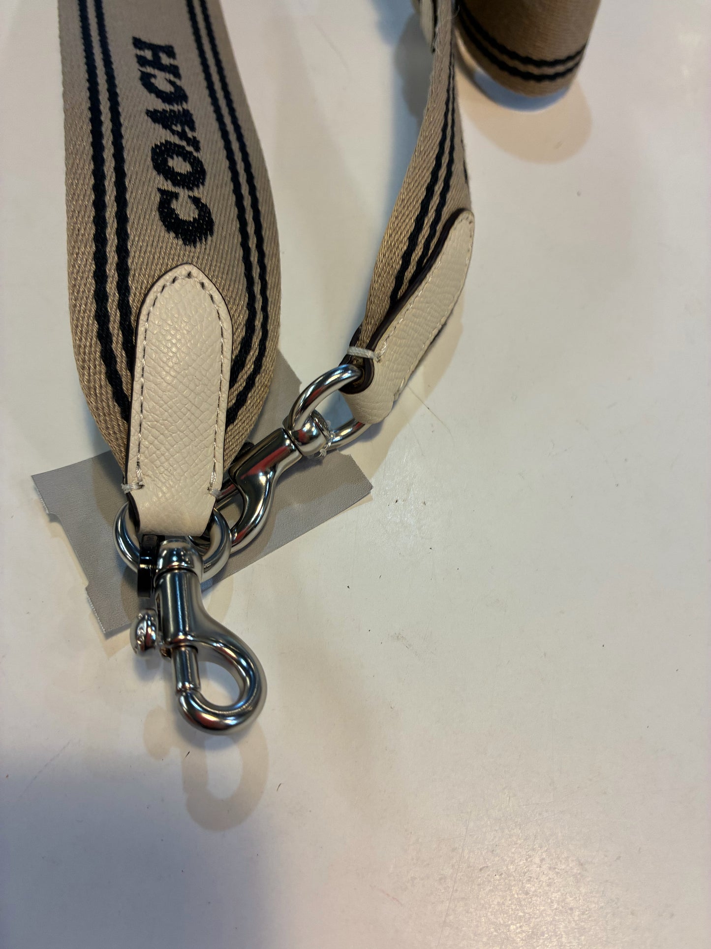 Coach Leather Colorblock Webbing Purse Strap