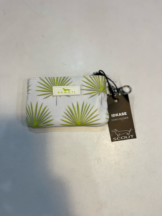 NWT Scout ID-Kase Green Palms Pattern Card Holder