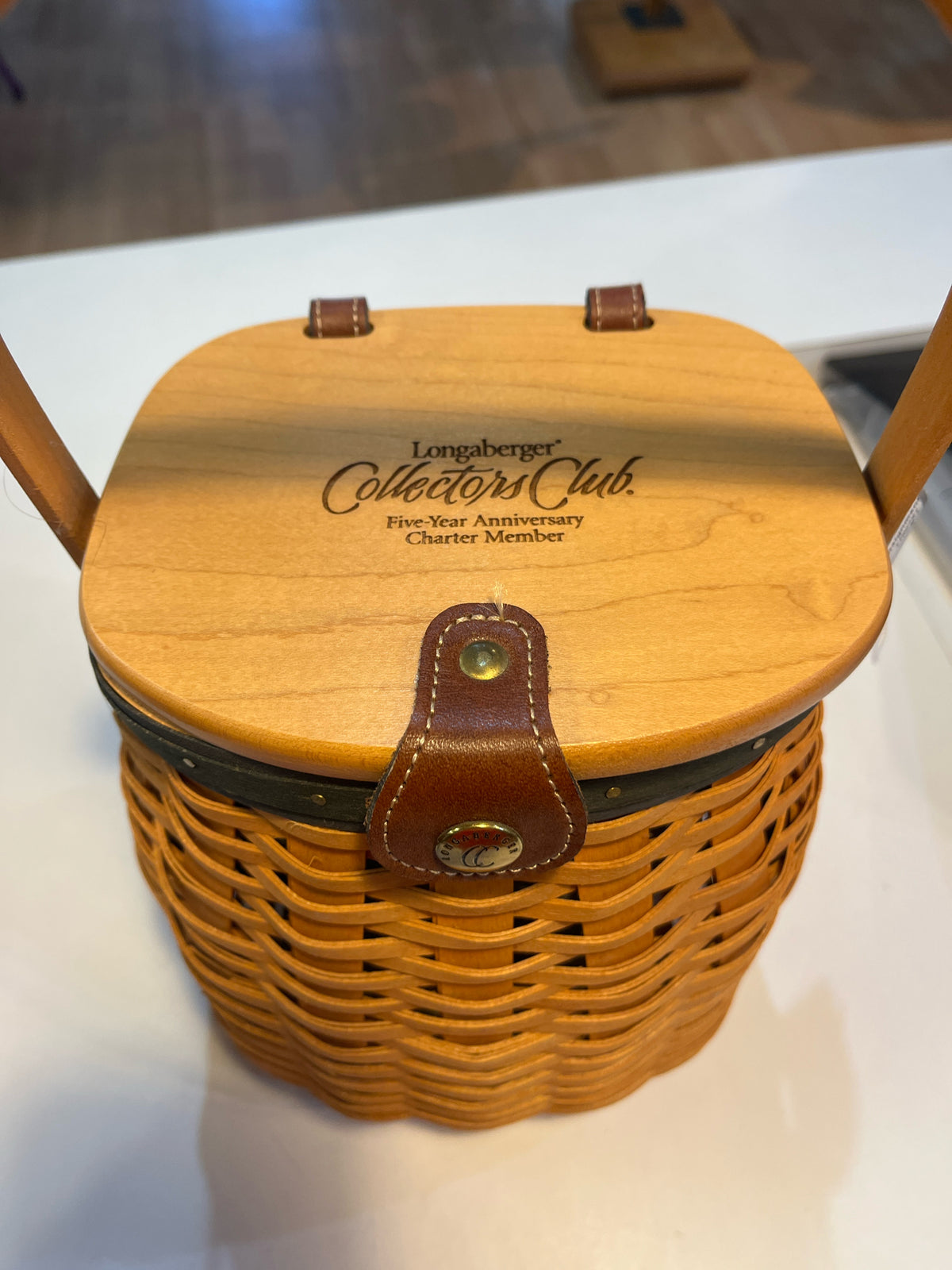 Longaberger Collector's Club Five-Year Anniversary Charter Member Basket