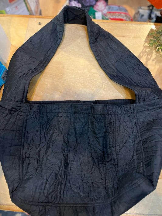 Free People Black Puffer Handbag