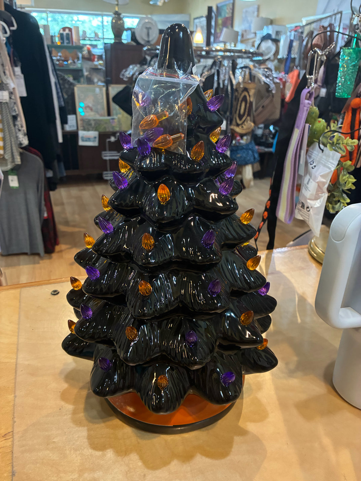 Light Up Ceramic Halloween Tree