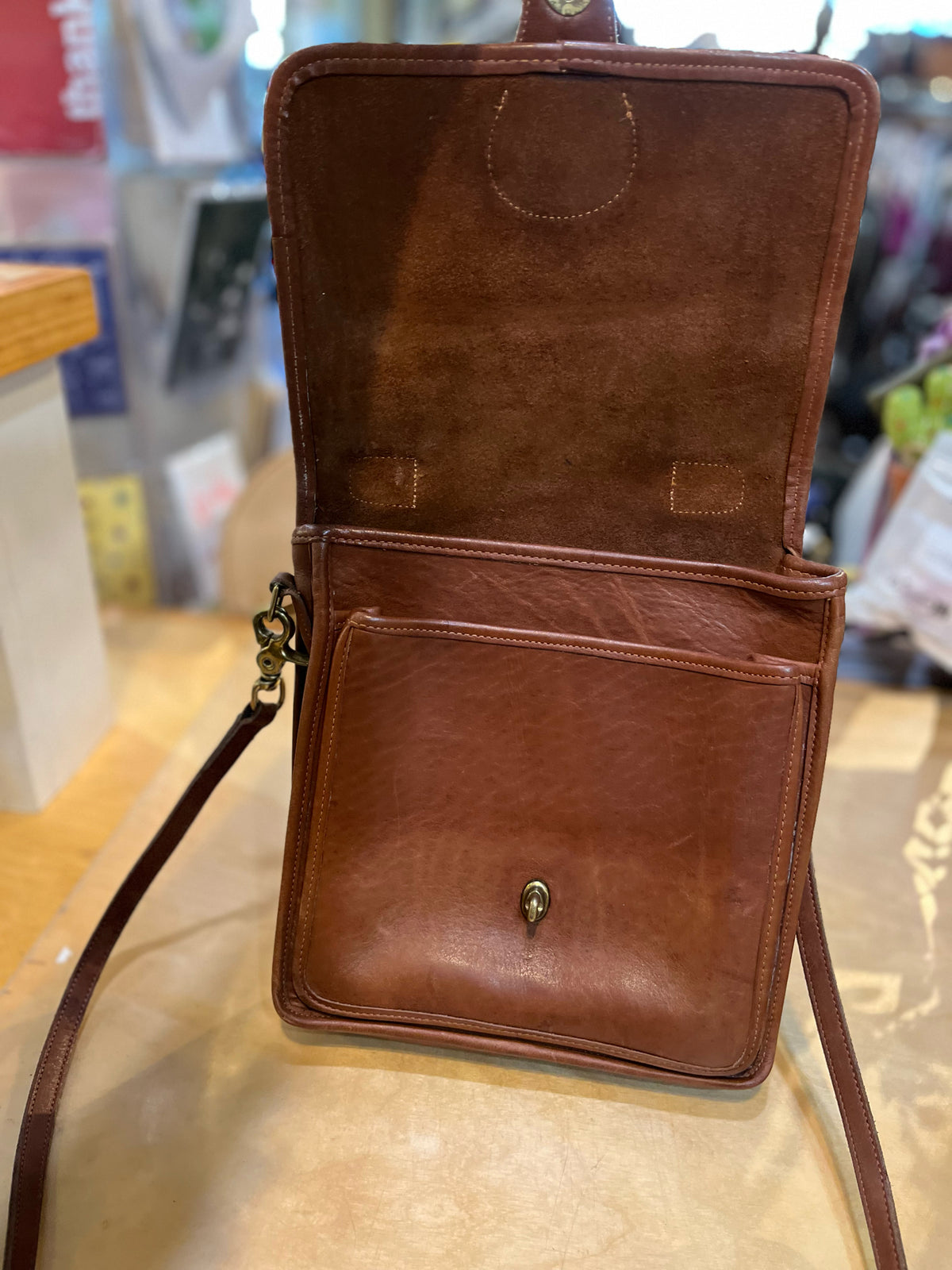 Vintage Coach Brown “Station” Handbag