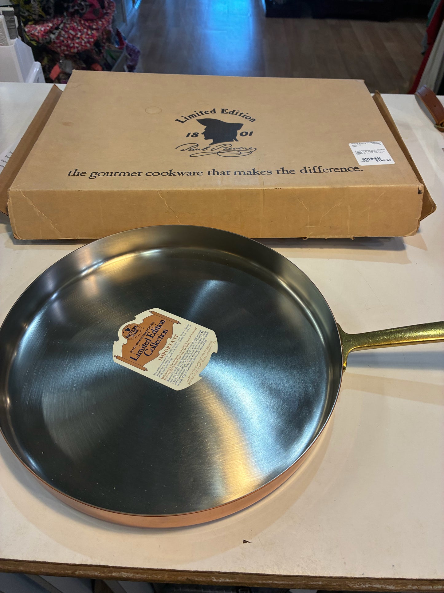 PAUL REVERE Limited Edition Crepe 11.5" Sauté Fry Pan Copper
