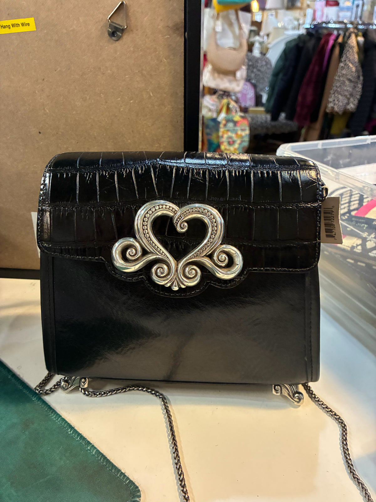 Vintage Brighton Black Clawfeet Leather Handbag
