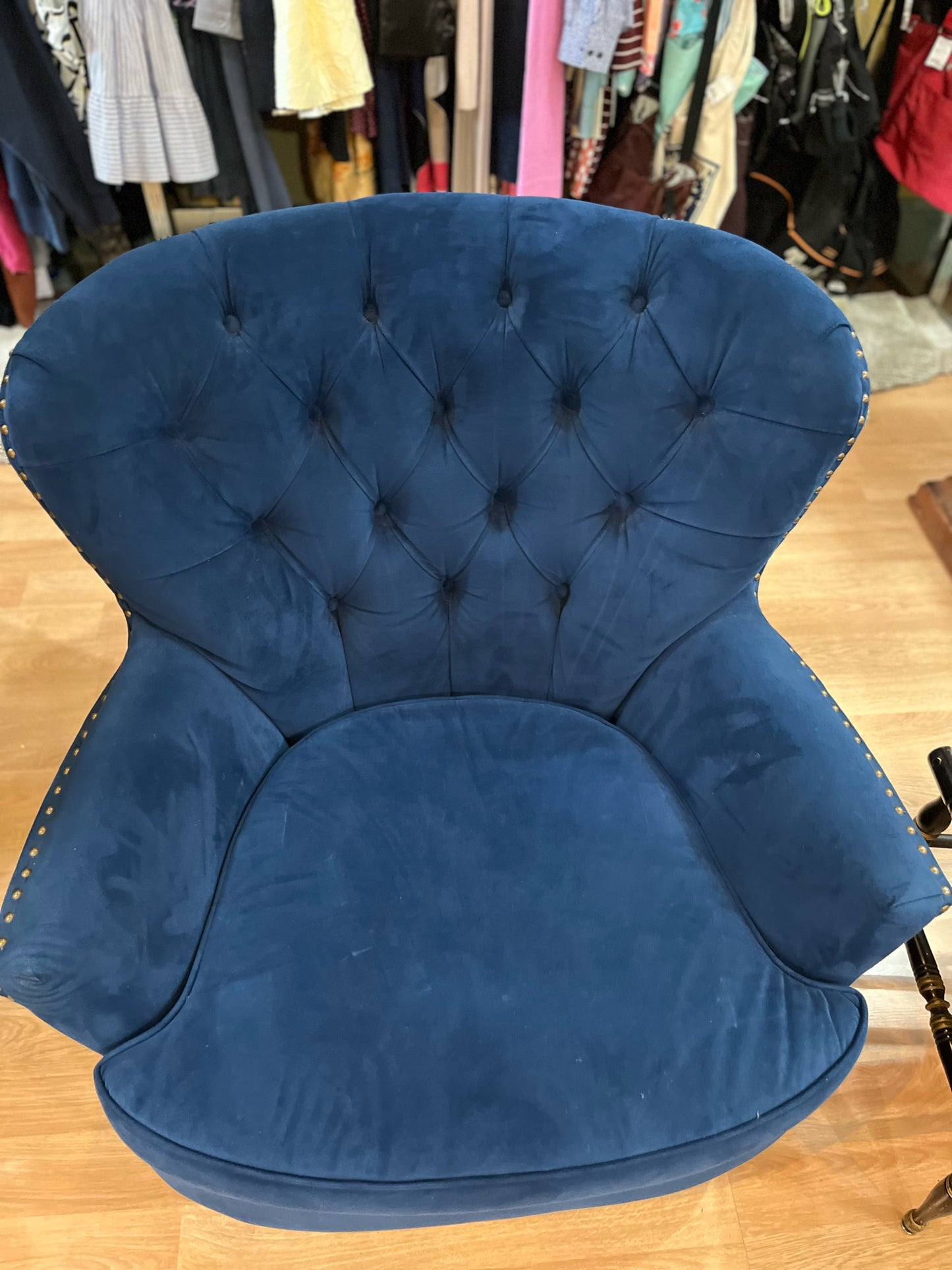 Pottery Barn Navy Accent Chair