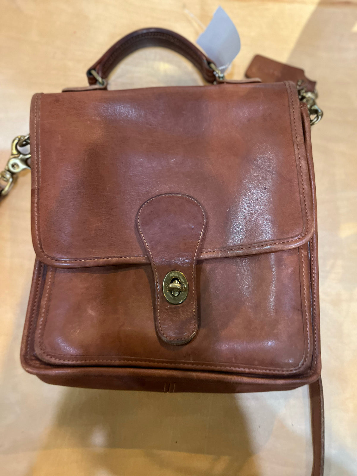 Vintage Coach Brown “Station” Handbag
