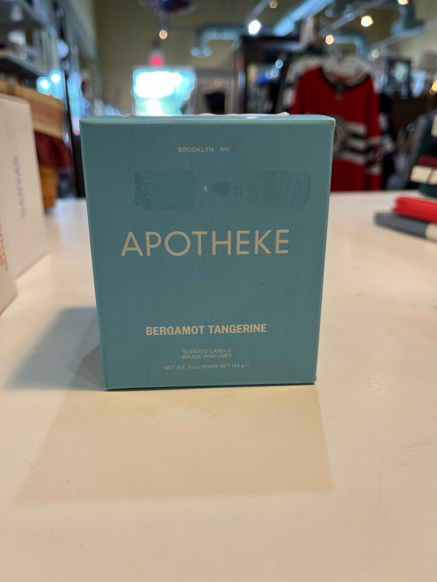 apotheke "Bergamot Tangerine" boxed candle