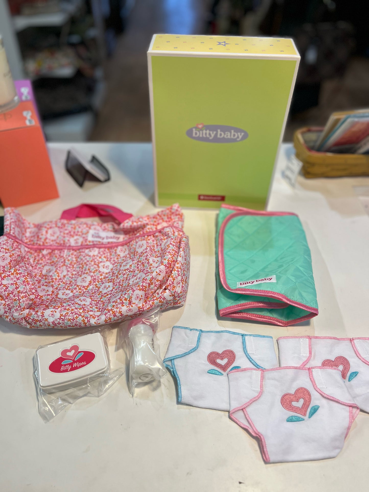 American Girl "Bitty Baby Diaper Bag Set"
