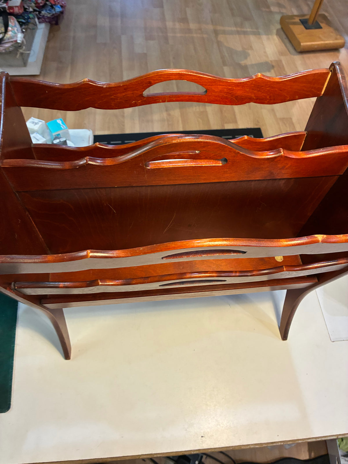 Ferguson Bros Wooden Magazine Rack