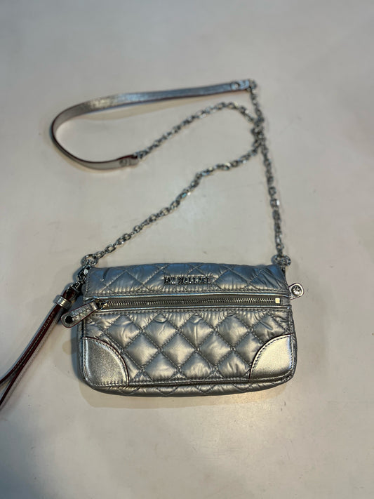 MZ Wallace Silver Quilted Wristlet