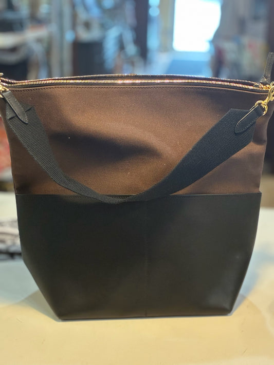 Clare V Sophie Canvas & Leather Bag