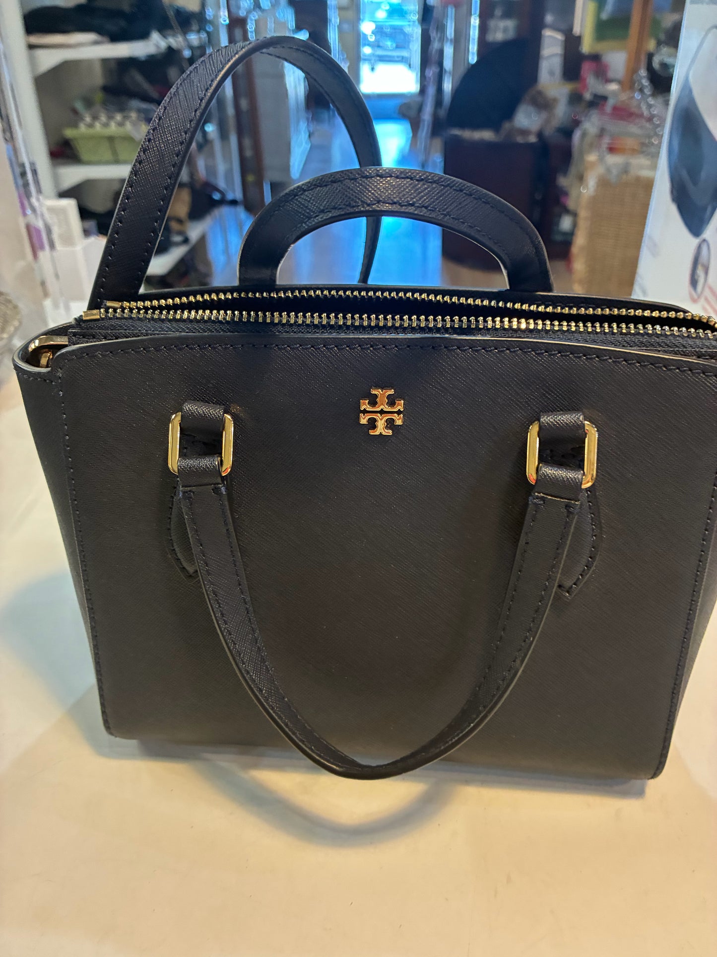 TORY BURCH EMERSON MINI TOP ZIP TOTE