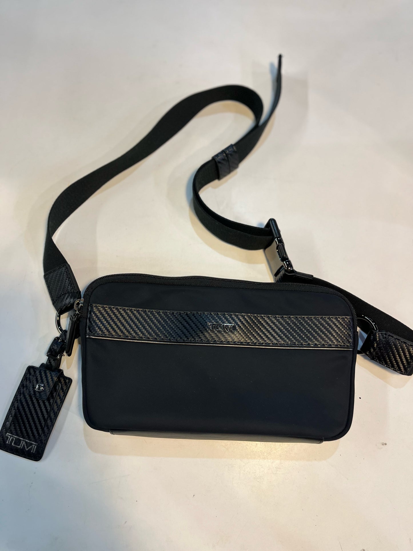 Tumi Black Canton Slim Waist Pack Crossbody