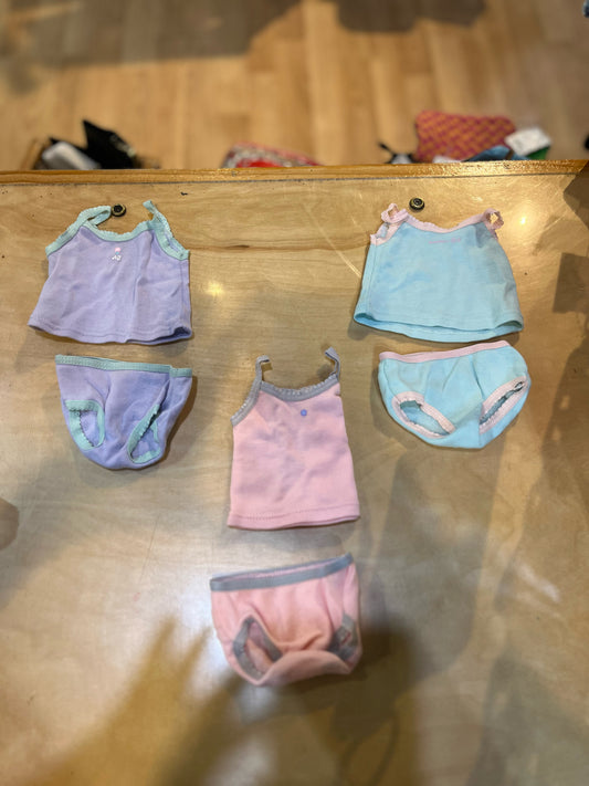 American Girl Set of 3 Cami & Brief Set