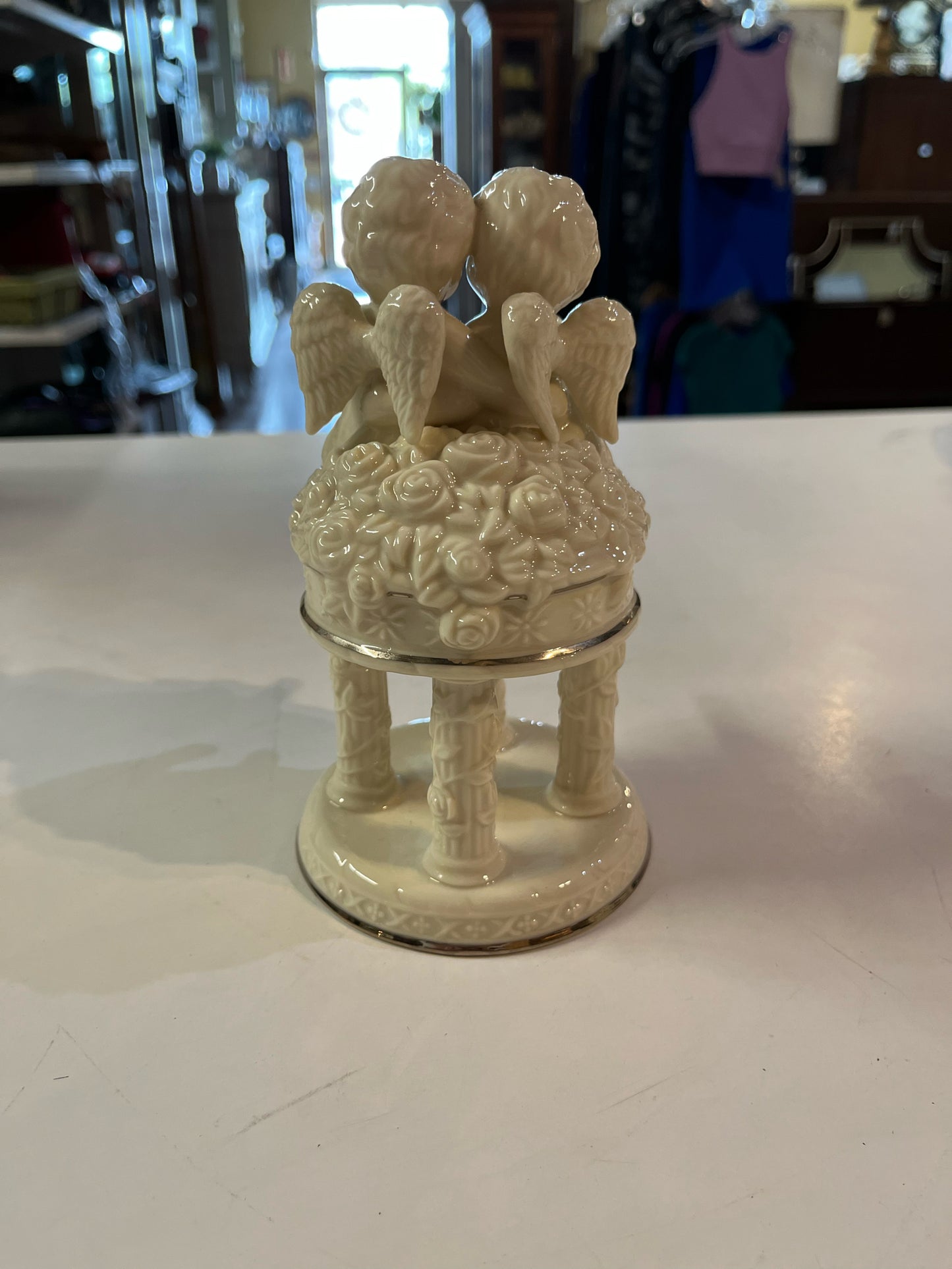 Lenox Wedding Promises Cherub Cake Topper Figurine