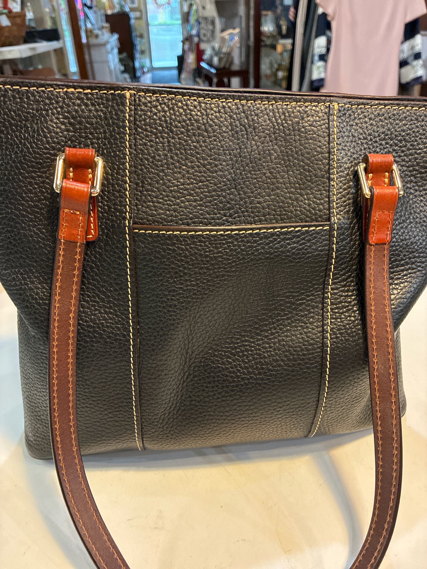 Dooney & Bourke Black "Lexington Double Handle Tote"