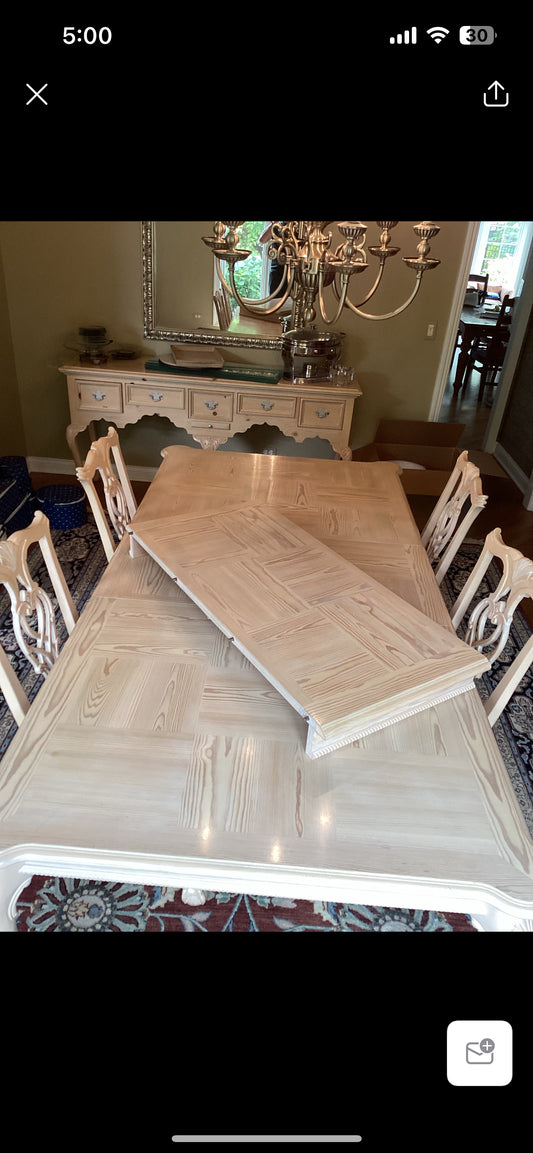 Walter E. Smithe Ivory Dining Set