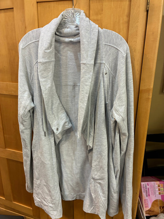 Lululemon Gray Hooded Sweatshirt, size:10
