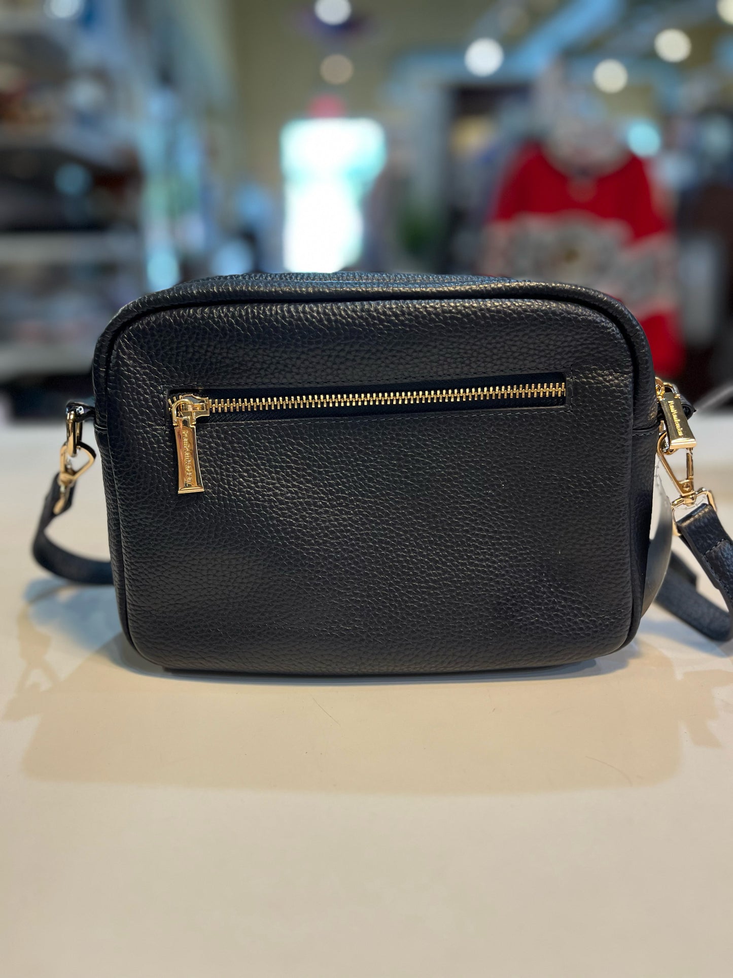 Pom Pom Navy Crossbody
