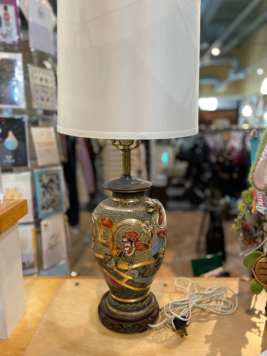 Japanese Satsuma Dragon Lamp