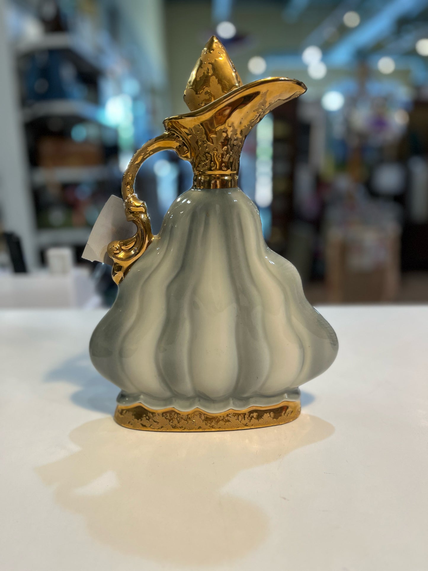 Vintage Jim Beam Blue & Gold Decanter