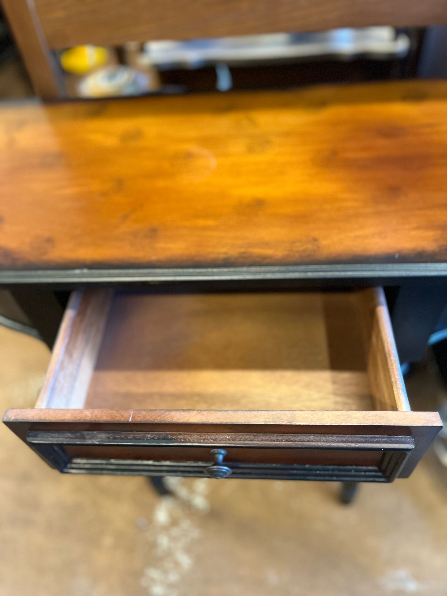 Federal Style Black Entry Table