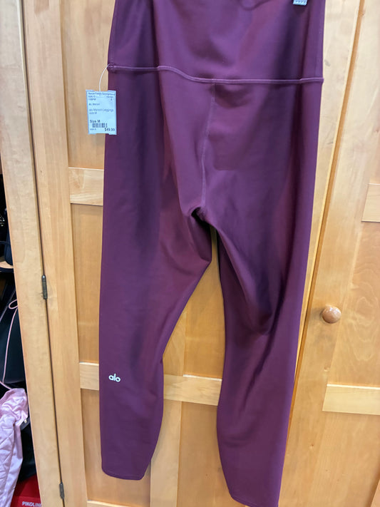Size M alo Maroon Leggings