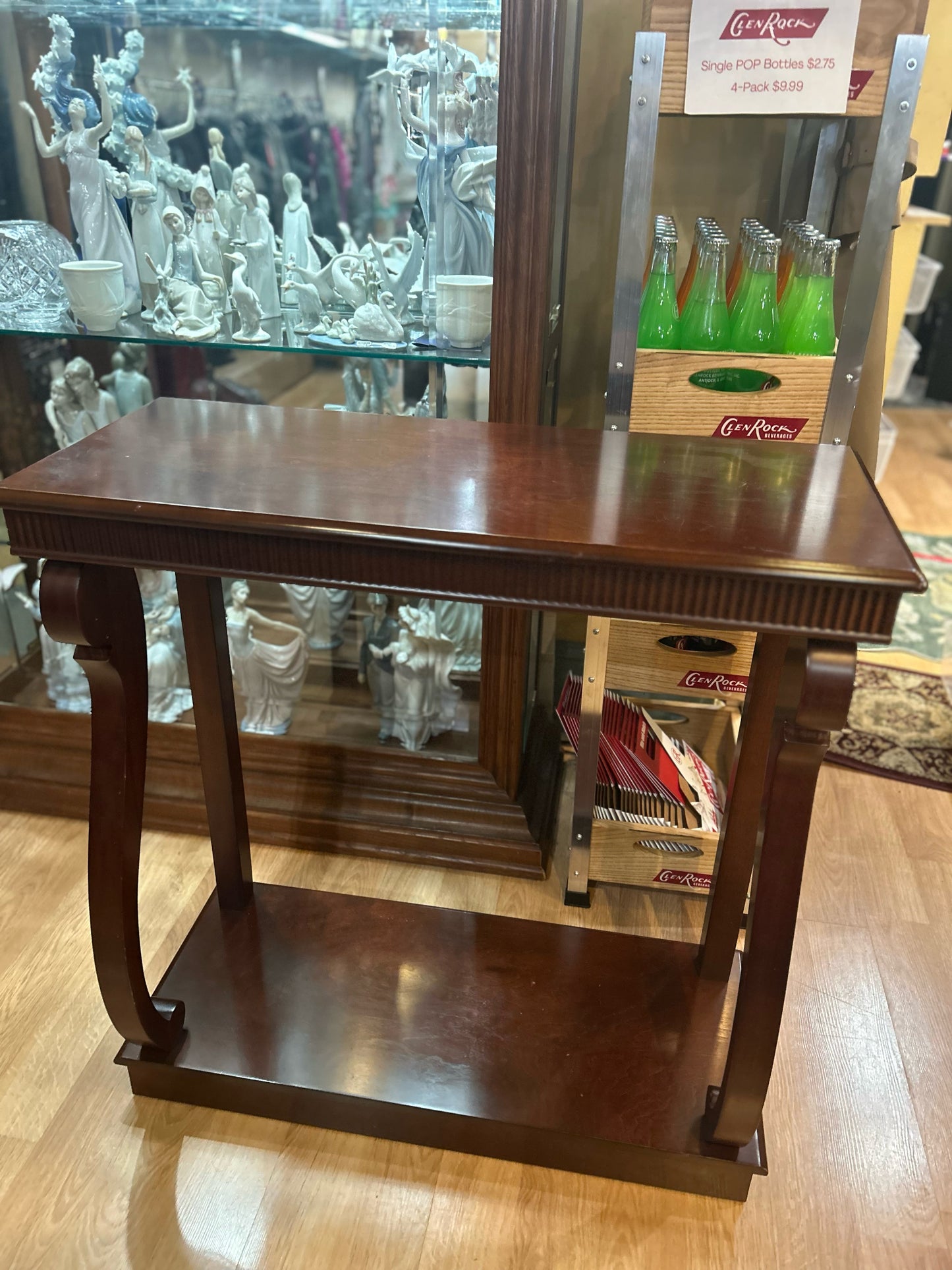 Brown Wood Console Table
